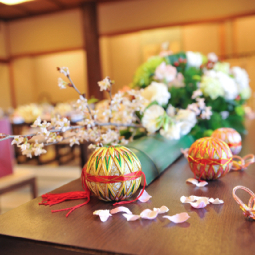 縁起物を取り入れて古き良き日本の文化を…♡♡和婚のテーブルコーディネート＊