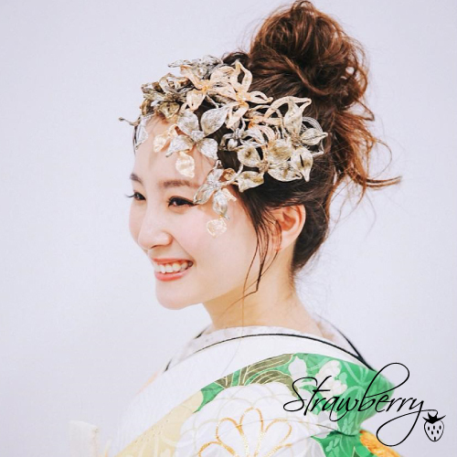 和装婚はヘアメイクで印象が変わる 前髪あり なしのヘアメイク集 Strawberry