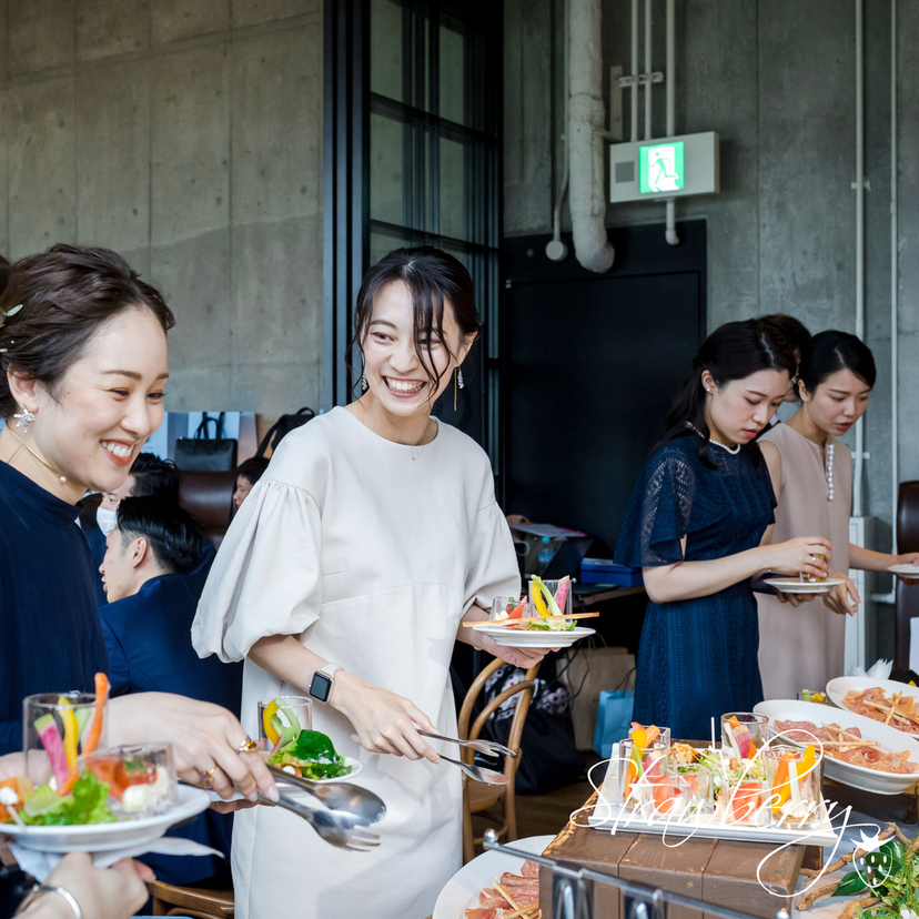 食事でおもてなし＊＊結婚式の料理をビュッフェスタイルにした時のメリットデメリットは？