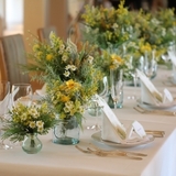 披露宴レイアウトで【晩餐会スタイル】が気になる存在♡♡魅力と円卓との違いを解説♡