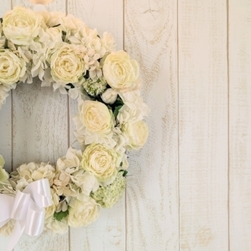 華やかに・鮮やかに・可愛らしく！　あなたのアイデアで自由自在！　ウェディングリースをご紹介！